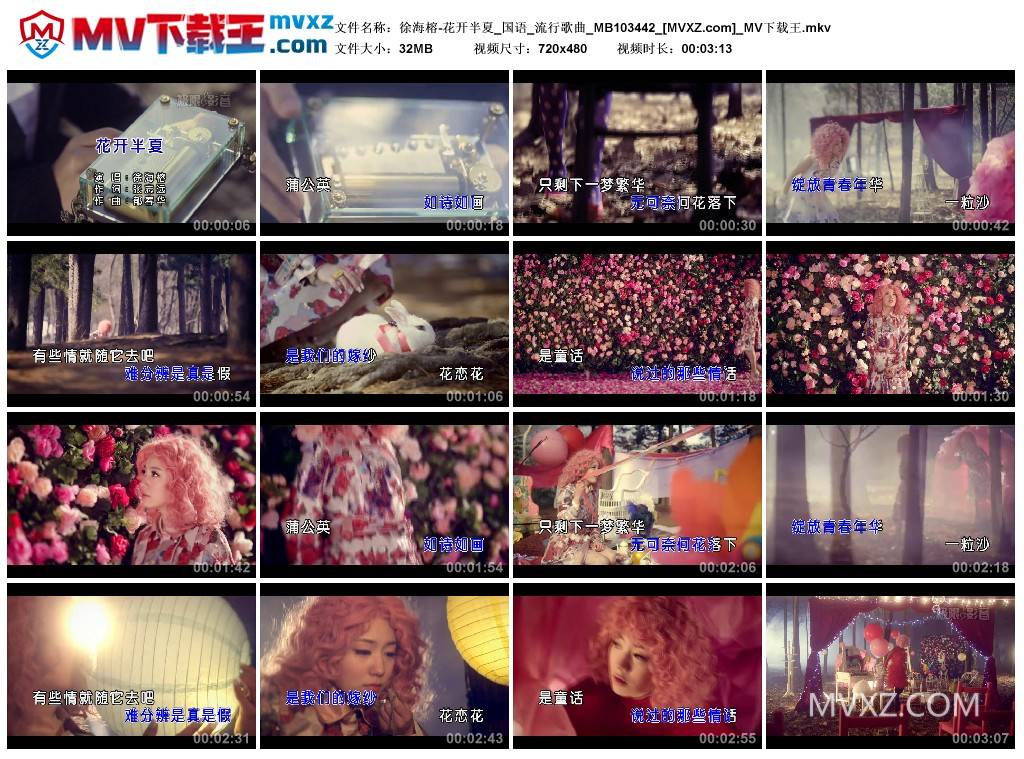 徐海榕-花开半夏_国语_流行歌曲_MB103442